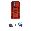MARSİLYAN™- Redmi Note 10 Kılıf Ahenk Klasik - Siyah 3D Antistatik Seramik Nano Ekran Koruyucu + Kamera Lens Koruma Cam - SF