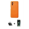 MARSİLYAN™- Redmi Note 10 Kılıf Ahenk Serisi - Şeffaf 360 Full Body Arka Koruyucu + Kamera Lens Koruma Cam - SF