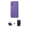 MARSİLYAN™- Redmi Note 10 Kılıf Ahenk Serisi - Siyah 3D Antistatik Hayalet Cam Ekran Koruyucu + Kamera Lens Koruma Cam - SF