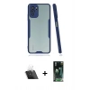 MARSİLYAN™- Redmi Note 10 Kılıf Atlas Asil Serisi - Şeffaf 360 Full Body Arka Koruyucu + Kamera Lens Koruma Cam - SF