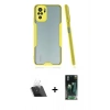 MARSİLYAN™- Redmi Note 10 Kılıf Atlas Asil Serisi - Şeffaf 360 Full Body Arka Koruyucu + Kamera Lens Koruma Cam - SF