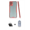 MARSİLYAN™- Redmi Note 10 Kılıf Atlas Asil Serisi - Şeffaf Joko Magic 5D Cam + Şeffaf Kamera Lens Koruma Cam