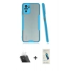 MARSİLYAN™- Redmi Note 10 Kılıf Atlas Asil Serisi - Şeffaf Pasifik Cam Ekran Koruyucu + Kamera Lens Koruma Cam - SF