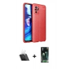 MARSİLYAN™- Redmi Note 10 Kılıf Doruk Klasik Özel Seri - Şeffaf 360 Full Body Arka Koruyucu + Kamera Lens Koruma Cam - SF
