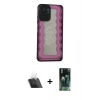 MARSİLYAN™- Redmi Note 10 Kılıf Odak Klasik Serisi - Şeffaf 360 Full Body Arka Koruyucu + Kamera Lens Koruma Cam - SF