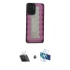 MARSİLYAN™- Redmi Note 10 Kılıf Odak Klasik Serisi - Siyah 3D Antistatik Seramik Nano Ekran Koruyucu + Şeffaf Kamera Lens Koruma Cam
