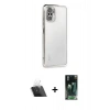 MARSİLYAN™- Redmi Note 10 Kılıf Vadi Minimal - Şeffaf 360 Full Body Arka Koruyucu + Kamera Lens Koruma Cam - SF