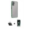 MARSİLYAN™- Redmi Note 10 Kılıf Vadi Minimal - Şeffaf 360 Full Body Arka Koruyucu + Kamera Lens Koruma Cam - SF