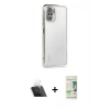 MARSİLYAN™- Redmi Note 10 Kılıf Vadi Minimal - Siyah 20D Premium Cam Ekran Koruyucu + Kamera Lens Koruma Cam - SF