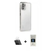 MARSİLYAN™- Redmi Note 10 Kılıf Vadi Minimal - Siyah 5D Hayalet Cam Ekran Koruyucu + Kamera Lens Koruma Cam - SF