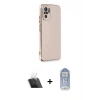 MARSİLYAN™- Redmi Note 10 Kılıf Yankı Serisi - Şeffaf Joko Magic 5D Cam + Kamera Lens Koruma Cam - SF