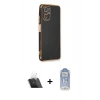 MARSİLYAN™- Redmi Note 10 Kılıf Yankı Serisi - Şeffaf Joko Magic 5D Cam + Kamera Lens Koruma Cam - SF