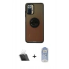 MARSİLYAN™- Redmi Note 10 Kılıf Yörünge Çizgi - Şeffaf Joko Magic 5D Cam + Kamera Lens Koruma Cam - SF