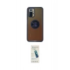 MARSİLYAN™- Redmi Note 10 Kılıf Yörünge Çizgi - Şeffaf Pasifik Cam Ekran Koruyucu