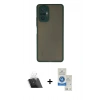 MARSİLYAN™- Redmi Note 10 Pro Kılıf Ahenk Çizgi Serisi - Şeffaf Royal Nano Ekran Koruyucu + Kamera Lens Koruma Cam - SF