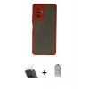 MARSİLYAN™- Redmi Note 10 Pro Kılıf Ahenk Çizgi Serisi - Siyah Joko Magic 5D Cam + Kamera Lens Koruma Cam - SF