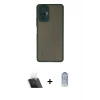 MARSİLYAN™- Redmi Note 10 Pro Kılıf Ahenk Çizgi Serisi - Siyah Joko Magic 5D Cam + Kamera Lens Koruma Cam - SF