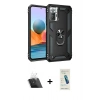 MARSİLYAN™- Redmi Note 10 Pro Kılıf Ahenk Klasik Koleksiyonu - Şeffaf Pasifik Cam Ekran Koruyucu + Şeffaf Kamera Lens Koruma Cam