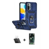 MARSİLYAN™- Redmi Note 10 Pro Kılıf Ahenk Klasik - Şeffaf 360 Full Body Arka Koruyucu + Kamera Lens Koruma Cam - SF