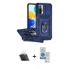MARSİLYAN™- Redmi Note 10 Pro Kılıf Ahenk Klasik - Şeffaf Royal Nano Ekran Koruyucu + Kamera Lens Koruma Cam - SF