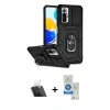 MARSİLYAN™- Redmi Note 10 Pro Kılıf Ahenk Klasik - Şeffaf Royal Nano Ekran Koruyucu + Kamera Lens Koruma Cam - SF