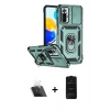 MARSİLYAN™- Redmi Note 10 Pro Kılıf Ahenk Klasik - Siyah 6D Antistatik Mat Seramik Hayalet Nano Ekran Koruyucu + Şeffaf Kamera Lens Koruma Cam