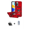 MARSİLYAN™- Redmi Note 10 Pro Kılıf Ahenk Klasik - Siyah Joko Magic 5D Cam + Kamera Lens Koruma Cam - SF