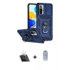 MARSİLYAN™- Redmi Note 10 Pro Kılıf Ahenk Klasik - Siyah Joko Magic 5D Cam + Kamera Lens Koruma Cam - SF