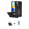 MARSİLYAN™- Redmi Note 10 Pro Kılıf Ahenk Klasik - Siyah Joko Magic 5D Cam + Kamera Lens Koruma Cam - SF