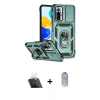 MARSİLYAN™- Redmi Note 10 Pro Kılıf Ahenk Klasik - Siyah Joko Magic 5D Cam + Kamera Lens Koruma Cam - SF