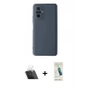 MARSİLYAN™- Redmi Note 10 Pro Kılıf Ahenk Serisi - Şeffaf Pasifik Cam Ekran Koruyucu + Kamera Lens Koruma Cam - SF