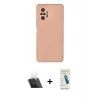 MARSİLYAN™- Redmi Note 10 Pro Kılıf Ahenk Serisi - Şeffaf Pasifik Cam Ekran Koruyucu + Kamera Lens Koruma Cam - SF