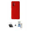MARSİLYAN™- Redmi Note 10 Pro Kılıf Ahenk Serisi - Şeffaf Royal Nano Ekran Koruyucu + Kamera Lens Koruma Cam - SF