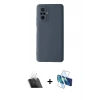 MARSİLYAN™- Redmi Note 10 Pro Kılıf Ahenk Serisi - Siyah 3D Antistatik Cam Ekran Koruyucu + Kamera Lens Koruma Cam - SF