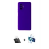 MARSİLYAN™- Redmi Note 10 Pro Kılıf Ahenk Serisi - Siyah 3D Antistatik Cam Ekran Koruyucu + Kamera Lens Koruma Cam - SF