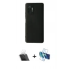 MARSİLYAN™- Redmi Note 10 Pro Kılıf Ahenk Serisi - Siyah 3D Antistatik Cam Ekran Koruyucu + Kamera Lens Koruma Cam - SF
