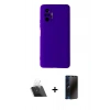 MARSİLYAN™- Redmi Note 10 Pro Kılıf Ahenk Serisi - Siyah 3D Antistatik Hayalet Cam Ekran Koruyucu + Kamera Lens Koruma Cam - SF