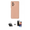 MARSİLYAN™- Redmi Note 10 Pro Kılıf Ahenk Serisi - Siyah 3D Antistatik Mat Seramik Nano Ekran Koruyucu + Kamera Lens Koruma Cam - SF