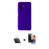MARSİLYAN™- Redmi Note 10 Pro Kılıf Ahenk Serisi - Siyah 3D Antistatik Mat Seramik Nano Ekran Koruyucu + Kamera Lens Koruma Cam - SF