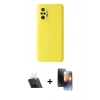 MARSİLYAN™- Redmi Note 10 Pro Kılıf Ahenk Serisi - Siyah 3D Antistatik Mat Seramik Nano Ekran Koruyucu + Kamera Lens Koruma Cam - SF