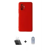 MARSİLYAN™- Redmi Note 10 Pro Kılıf Ahenk Serisi - Siyah Joko Magic 5D Cam + Kamera Lens Koruma Cam - SF