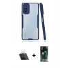 MARSİLYAN™- Redmi Note 10 Pro Kılıf Atlas Asil Serisi - Şeffaf 360 Full Body Arka Koruyucu + Şeffaf Kamera Lens Koruma Cam