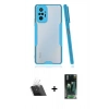 MARSİLYAN™- Redmi Note 10 Pro Kılıf Atlas Asil Serisi - Şeffaf 360 Full Body Arka Koruyucu + Şeffaf Kamera Lens Koruma Cam