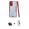 MARSİLYAN™- Redmi Note 10 Pro Kılıf Atlas Asil Serisi - Şeffaf Pasifik Cam Ekran Koruyucu + Kamera Lens Koruma Cam - SF