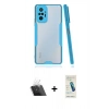 MARSİLYAN™- Redmi Note 10 Pro Kılıf Atlas Asil Serisi - Şeffaf Pasifik Cam Ekran Koruyucu + Kamera Lens Koruma Cam - SF
