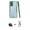 MARSİLYAN™- Redmi Note 10 Pro Kılıf Atlas Asil Serisi - Şeffaf Pasifik Cam Ekran Koruyucu + Kamera Lens Koruma Cam - SF