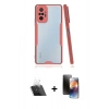 MARSİLYAN™- Redmi Note 10 Pro Kılıf Atlas Asil Serisi - Siyah 3D Antistatik Mat Seramik Nano Ekran Koruyucu + Kamera Lens Koruma Cam - SF