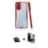 MARSİLYAN™- Redmi Note 10 Pro Kılıf Atlas Asil Serisi - Siyah 3D Antistatik Mat Seramik Nano Ekran Koruyucu + Kamera Lens Koruma Cam - SF