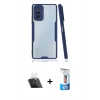 MARSİLYAN™- Redmi Note 10 Pro Kılıf Atlas Asil Serisi - Siyah 5D Eko Cam Ekran Koruyucu + Kamera Lens Koruma Cam - SF