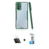 MARSİLYAN™- Redmi Note 10 Pro Kılıf Atlas Asil Serisi - Siyah 5D Eko Cam Ekran Koruyucu + Kamera Lens Koruma Cam - SF
